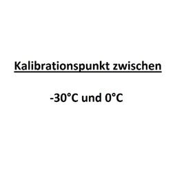 Kalibrationspunkt zwischen -80°C und -31°C