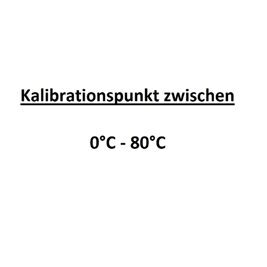 Kalibrationspunkt zwischen 1°C bis 80°C